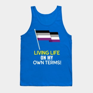 Asexual people live on their terms Tank Top